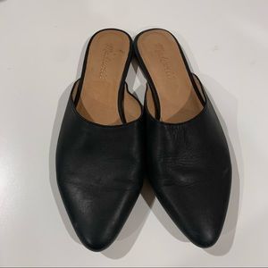 Madewell leather flat mules